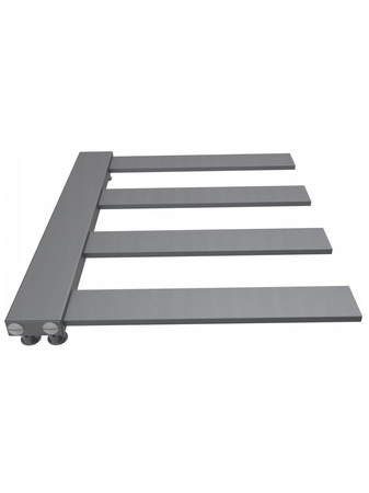 Grzejnik łazienkowy dekoracyjny 60/40 antracyt