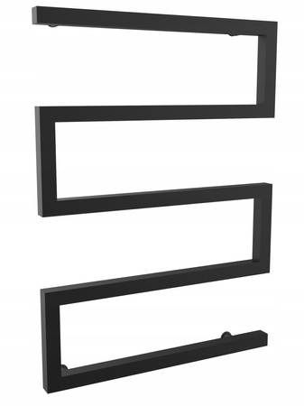 Grzejnik łazienkowy dekoracyjny 75/55 czarny mat