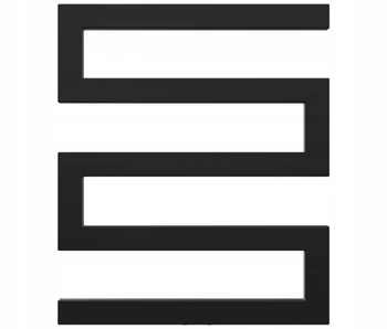 GRZEJNIK ŁAZIENKOWY KNOT 65/55 CZARNY MAT 341W