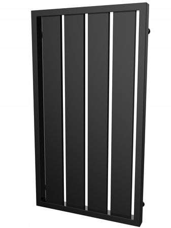 Grzejnik pokojowy dekoracyjny 100/56 czarny połysk