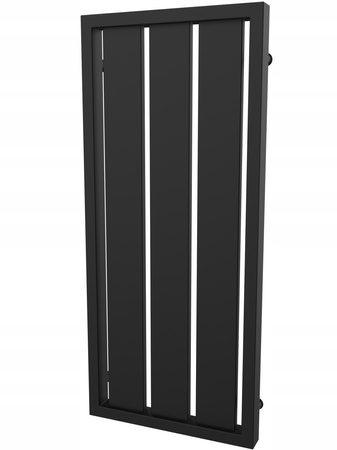 Grzejnik pokojowy dekoracyjny 100/44 czarny strukt