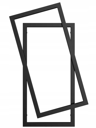 Grzejnik dekoracyjny TRUE 95/60 czarny połysk