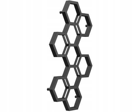 GRZEJNIK ŁAZIENKOWY BEE 122/72 CZERŃ GLAMOUR 455W