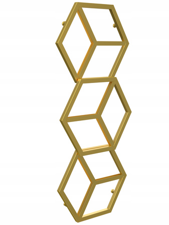 Grzejnik dekoracyjny łazienkowy 124/50 złoty