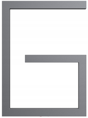 Grzejnik dekoracyjny łazienkowy 100/70 antracyt