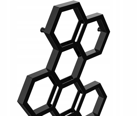 GRZEJNIK ŁAZIENKOWY BEE 145/72 CZARNY POŁYSK 549W