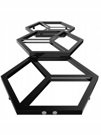 Grzejnik dekoracyjny łazienkowy 150/60 czarny poł