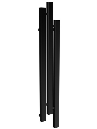 Grzejnik dekoracyjny łazienkowy 155/20 czarny poł