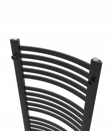 GRZEJNIK DEKORACYJNY EWA 970x475 CZARNY MAT