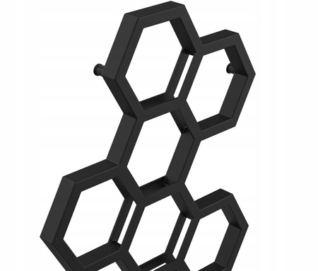 GRZEJNIK ŁAZIENKOWY BEE 145/72 CZARNY MAT 549W