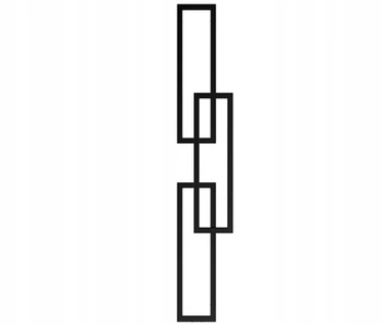 GRZEJNIK ŁAZIENKOWY ELZA 171/30 CZARNY POŁYSK 411W