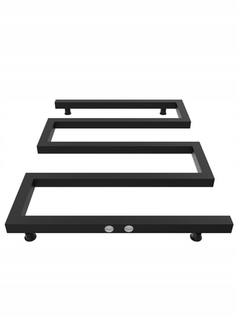 Grzejnik łazienkowy dekoracyjny 75/55 czarny mat