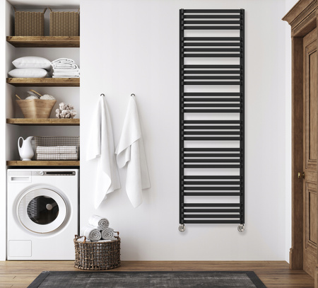 GRZEJNIK ŁAZIENKOWY EOS 180/60 CZARNY MAT 1073W