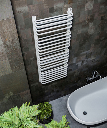 GRZEJNIK DEKORACYJNY DIWA 1370x640 BIAŁY MAT