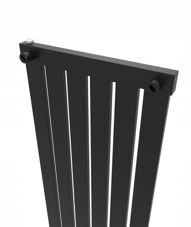 GRZEJNIK DEKORACYJNY KASJO 160x38 CZARNY MAT 561W