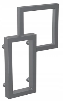 Grzejnik łazienkowy SENA 58/39 antracyt struktura