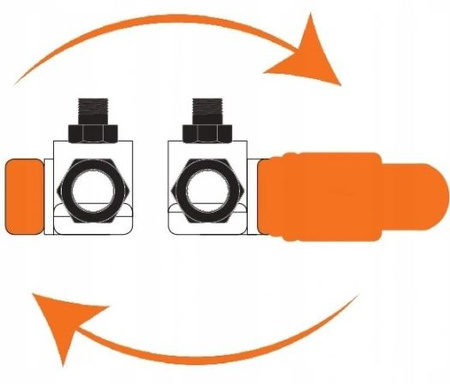 ZAWÓR DO GRZEJNIKA OSIOWY BIAŁY