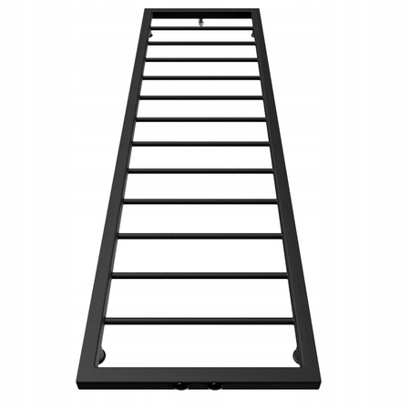 GRZEJNIK ŁAZIENKOWY DELAR 1200x350 CZARNY MAT 275W