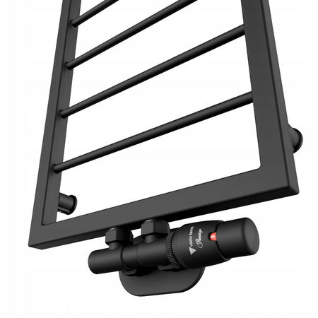 GRZEJNIK ŁAZIENKOWY DELAR 1200x350 CZARNY MAT 275W