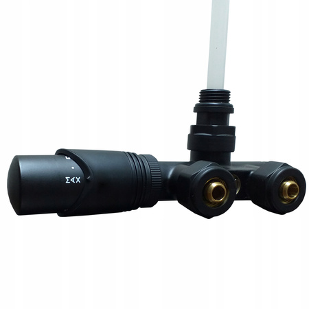 ZESTAW TERMOSTATYCZNY JEDNOOTWOROWY CZARNY