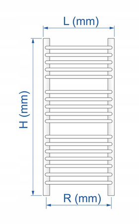 GRZEJNIK ŁAZIENKOWY REINA CZARNY MAT