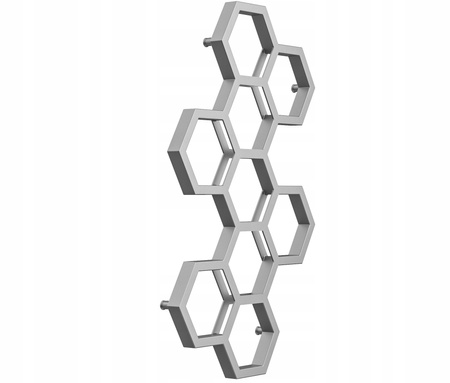 GRZEJNIK ŁAZIENKOWY BEE 122/72 SREBRNY 455W