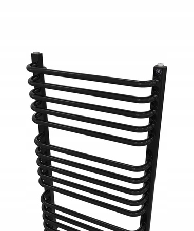 GRZEJNIK DEKORACYJNY REINA 1570x440 CZARNY POŁYSK