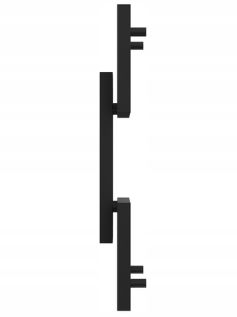 Grzejnik dekoracyjny EMIN 73/39 czarny mat
