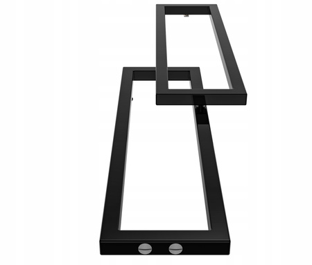 GRZEJNIK ŁAZIENKOWY ELZA 123/30 CZARNY POŁYSK 274W