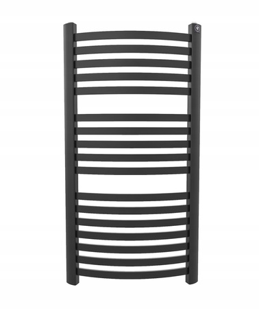 GRZEJNIK DEKORACYJNY EWA 1170x575 CZARNY MAT