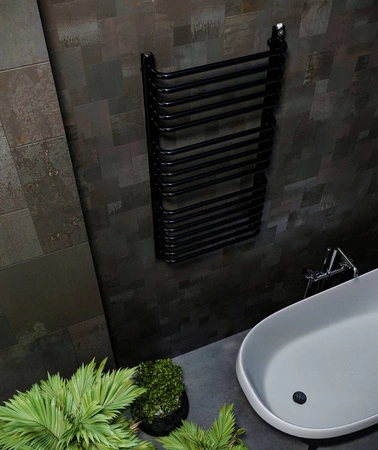GRZEJNIK ŁAZIENKOWY REINA CZARNY POŁYSK