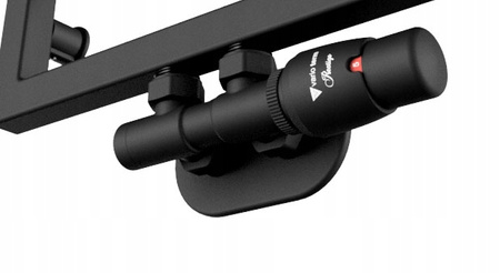 GRZEJNIK ŁAZIENKOWY 720x530 CZARNY POŁYSK 297W