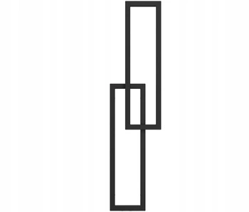 GRZEJNIK ŁAZIENKOWY ELZA 123/30 CZARNY MAT 274W