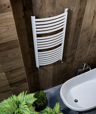 GRZEJNIK DEKORACYJNY EWA 820x475 BIAŁY POŁYSK