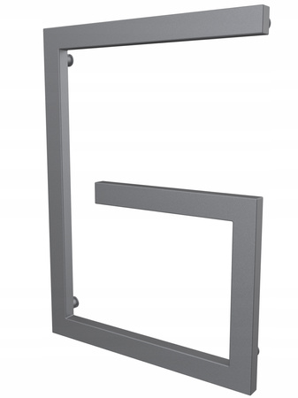 Grzejnik dekoracyjny łazienkowy 100/70 antracyt