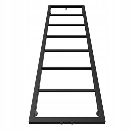GRZEJNIK ŁAZIENKOWY KARL 1200x350 CZARNY MAT 250W