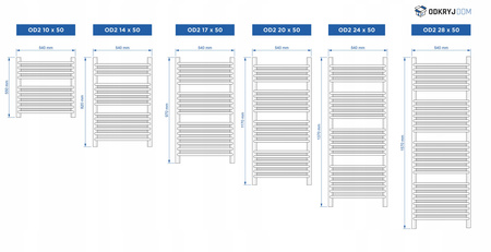 GRZEJNIK DEKORACYJNY DIWA 1170x540 BIAŁY MAT