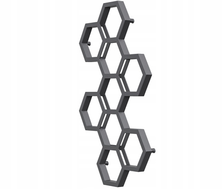 GRZEJNIK ŁAZIENKOWY BEE 122/72 ANTRACYT 455W