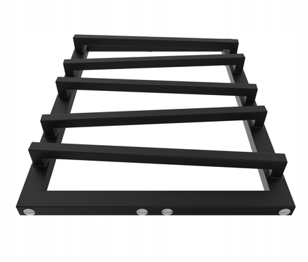 Grzejnik łazienkowy NEMO 70/54 czarny struktura