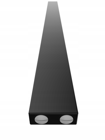 Grzejnik dekoracyjny SOL 180/8 czarny połysk