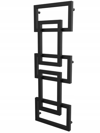 Grzejnik dekoracyjny EMIN 122/39 czarny struktura