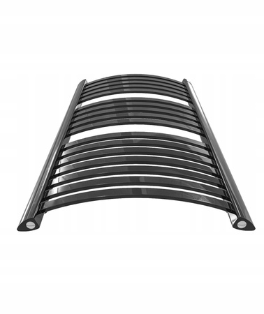 GRZEJNIK DEKORACYJNY EWA 1170x475 CZARNY POŁYSK