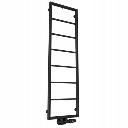 GRZEJNIK ŁAZIENKOWY KARL 1200x350 CZARNY MAT 250W