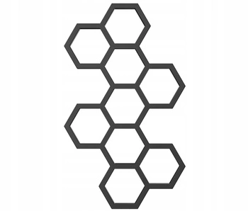 GRZEJNIK ŁAZIENKOWY BEE 122/72 CZARNY POŁYSK 455W