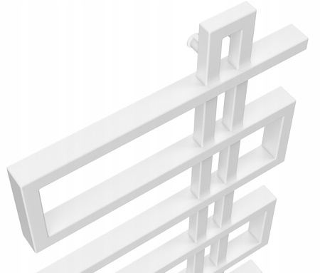 GRZEJNIK ŁAZIENKOWY ALFA 100/60 BIAŁY MAT 525W