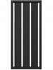 Grzejnik pokojowy dekoracyjny 100/44 czarny mat