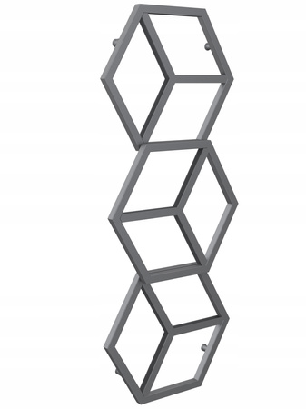 Grzejnik dekoracyjny łazienkowy 124/50 antracyt