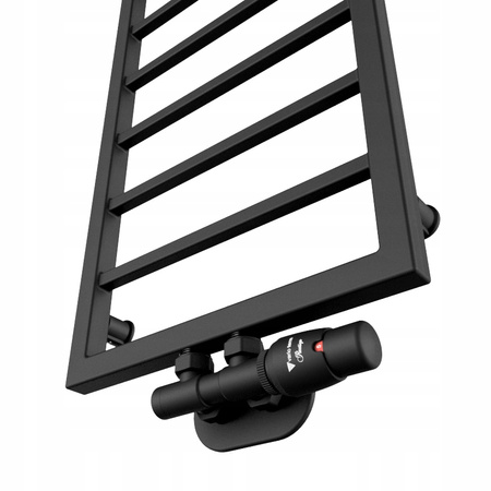GRZEJNIK ŁAZIENKOWY DELA 1400x350 CZARNY MAT 362W