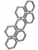 Grzejnik łazienkowy HEXA 110/80 antracyt stuktura