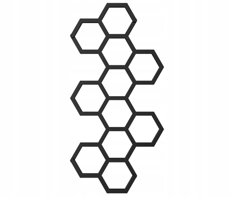 GRZEJNIK ŁAZIENKOWY BEE 145/72 CZARNY POŁYSK 549W